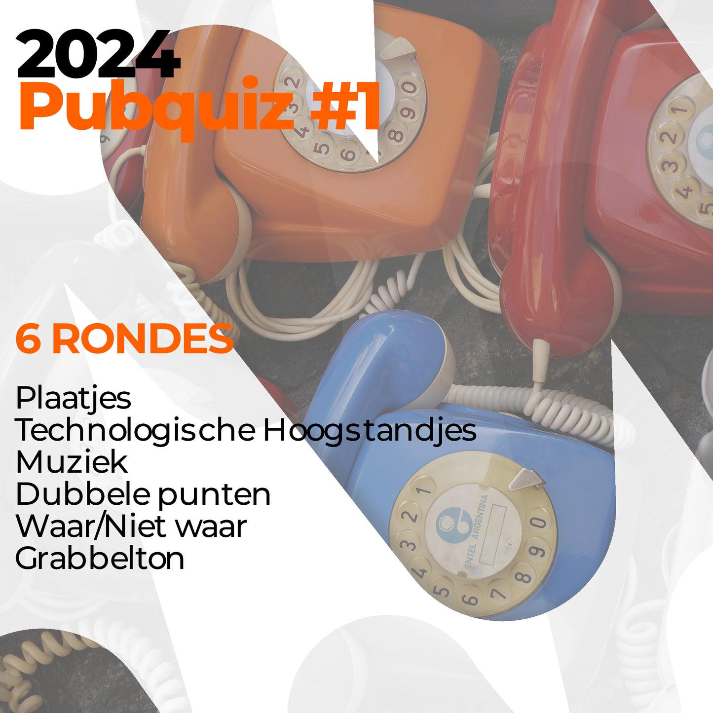 2024 pubquiz #1 | Technologische Hoogstandjes, Muziek & Meer rondes | 60 vragen