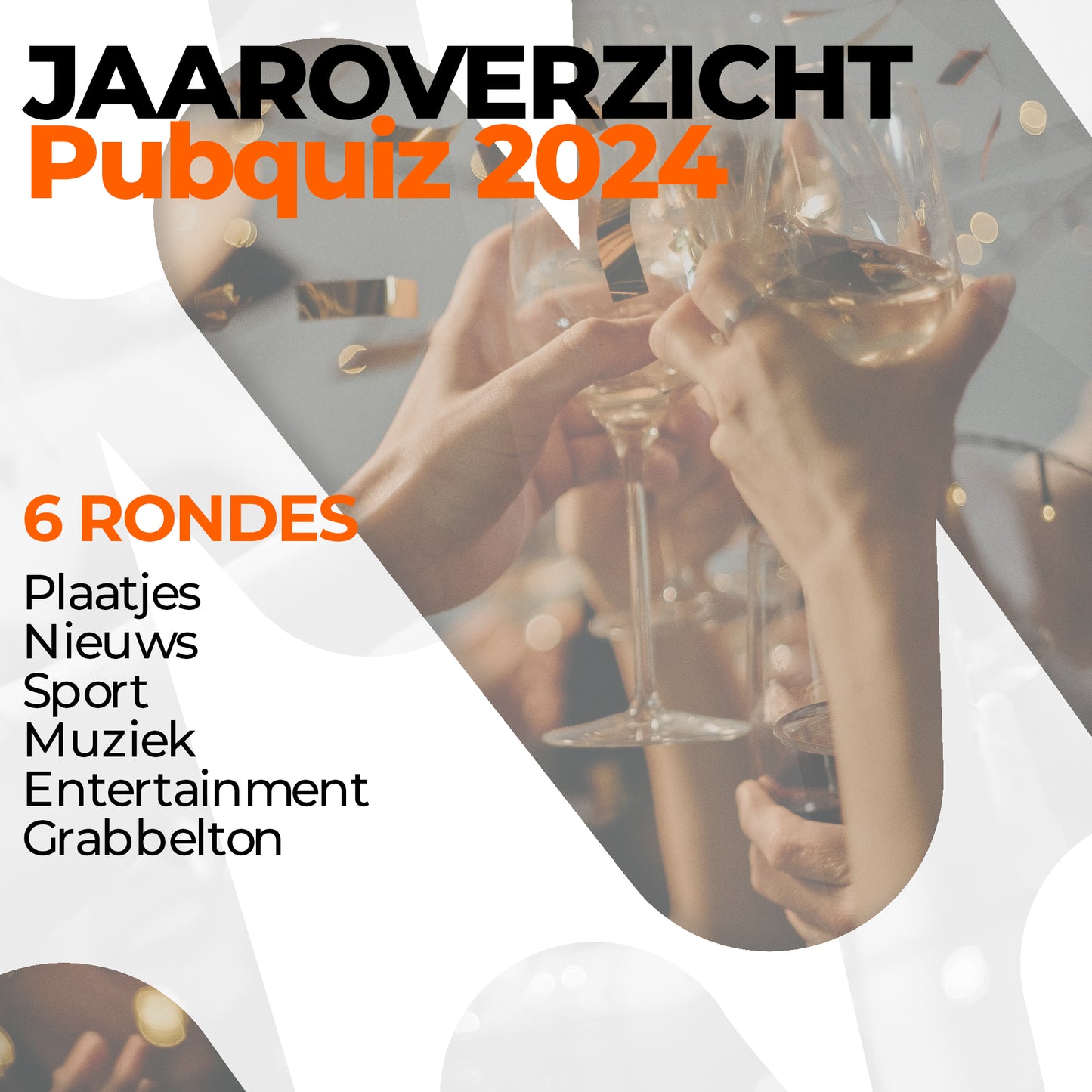 Pubquiz Jaaroverzicht 2024 | 60 vragen | Quiz over het jaar 2024 | Oud en Nieuw quiz, Kerst quiz of Nieuwjaarsborrel